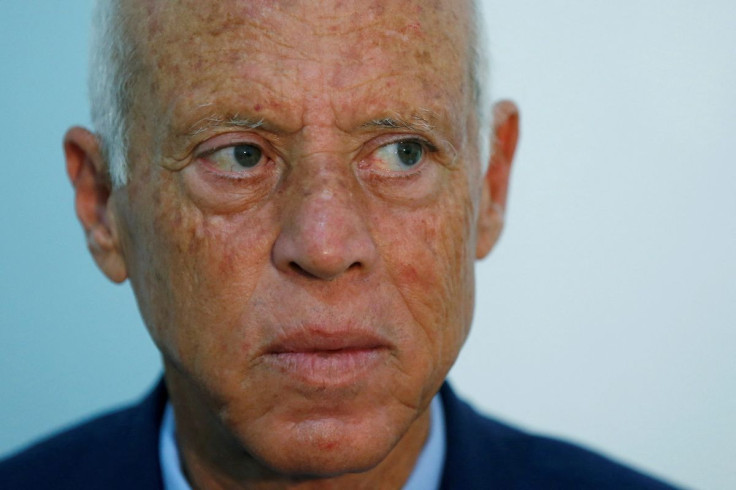 Tunisian then-presidential candidate Kais Saied is pictured at his campaign headquarters in Tunis, Tunisia September 17, 2019.
