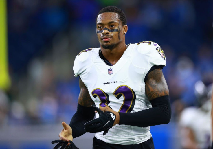 DeShon Elliott #32 of the Baltimore Ravens