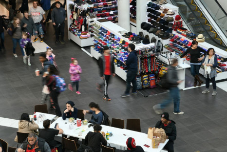 Shoppers look for deals at the Pentagon City Mall in Arlington, Virginia, U.S., November 29, 2019. 