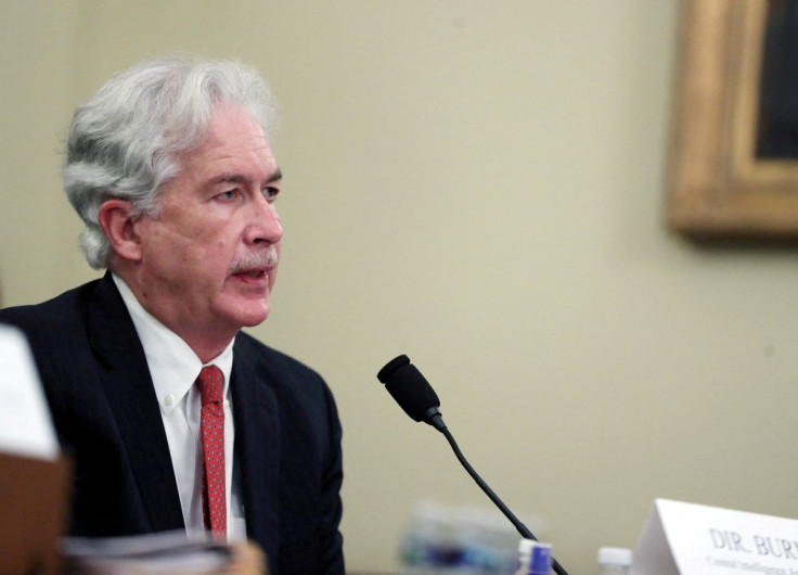 CIA Director William Burns speaks during a House Intelligence Committee hearing on worldwide threats, in Washington, D.C., U.S., April 15, 2021. Tasos Katopodis/Pool via 