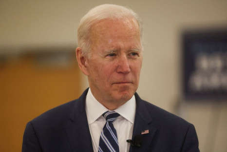 U.S. President Joe Biden visits the Cybersecurity Lab at North Carolina Agricultural and Technical State University, Harold L. Martin Engineering Research and Innovation Complex in Greensboro, North Carolina, U.S., April 14, 2022. 