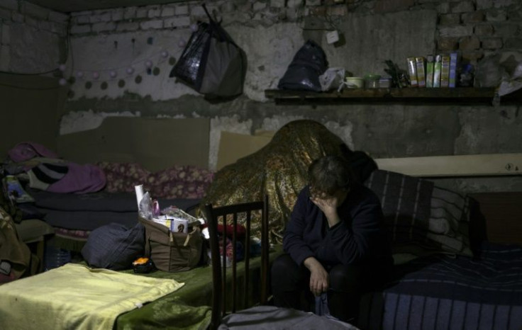 Just a few residents have stayed and, like three soldiers encountered by AFP, they shelter in cellars