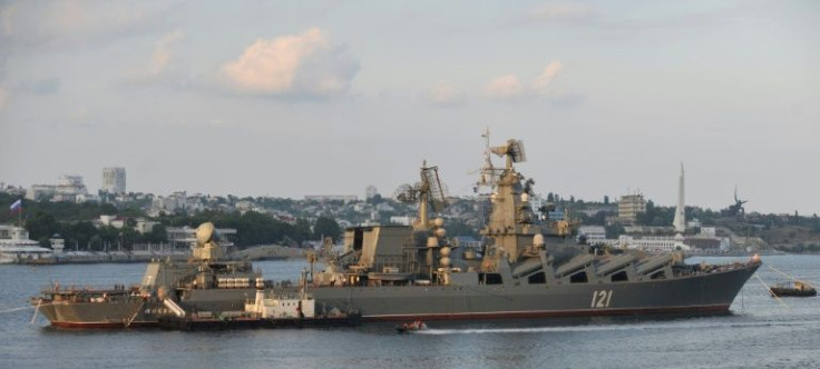 The guided missile cruiser Moskva, previously deployed in the Syria conflict, has been leading Russia's naval effort against Ukraine