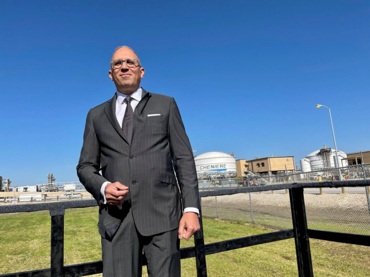 Executive Vice President and Chief Commercial Officer of Cheniere Energy Anatol Feygin poses for a photo near the Cheniere Sabine Pass LNG export unit in Cameron Parish, Louisiana, U.S., April 14, 2022.