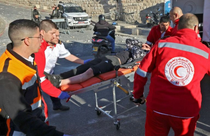 The Palestinian Red Crescent said at least 20 people have been wounded, while Israeli police said three officers were hurt