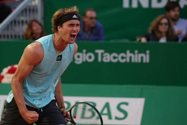 Second seed Alexander Zverev advanced to the Monte Carlo semis