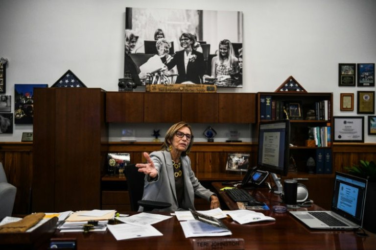 Key West Mayor Teri Johnston, pictured on April 11, 2022, says visitors to her city support tourist shops, food vendors and destinations such as museums