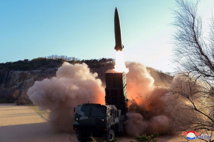 South Korea's Joint Chiefs of Staff said it detected two projectiles fired late Saturday