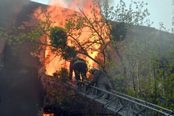 The latest Russian bombardment of Kharkiv killed at least five people