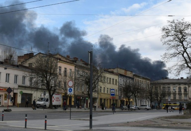 Five Russian missiles hit Lviv