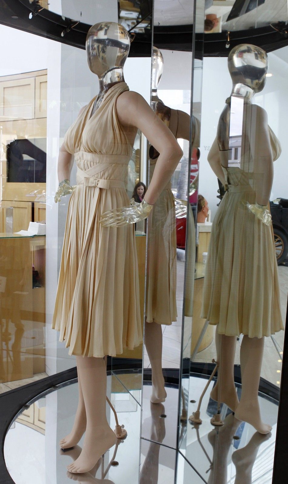 The ivory-pleated Subway dress worn by actress Marilyn Monroe from the 1955 film The Seven Year Itch
