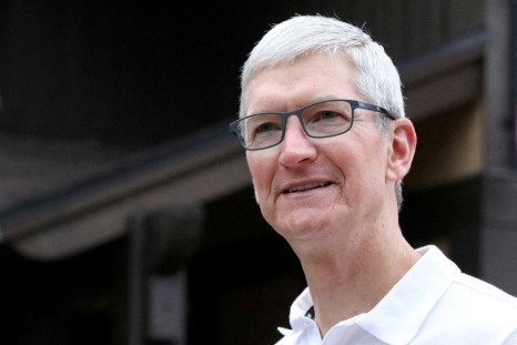 Tim Cook, CEO of Apple, attends the annual Allen and Co. Sun Valley media conference in Sun Valley, Idaho, U.S., July 10, 2019. 