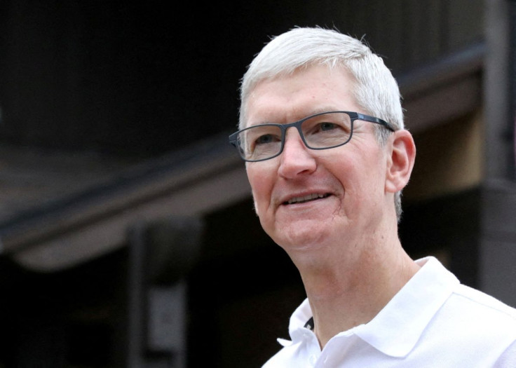 Tim Cook, CEO of Apple, attends the annual Allen and Co. Sun Valley media conference in Sun Valley, Idaho, U.S., July 10, 2019. 