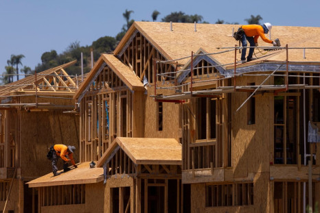 Residential single family homes construction by KB Home are shown under construction in the community of Valley Center, California, U.S. June 3, 2021.   