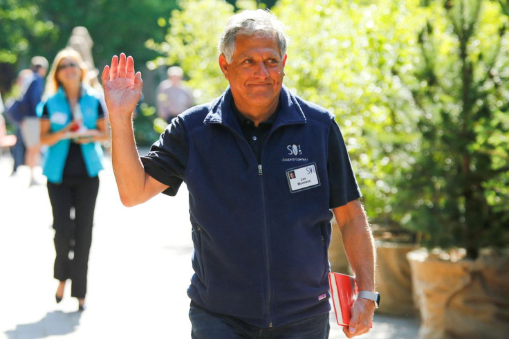 CEO of CBS Corp, Leslie Moonves, waves on the first day of the annual Allen and Co. media conference in Sun Valley, Idaho, U.S., July 8, 2015.