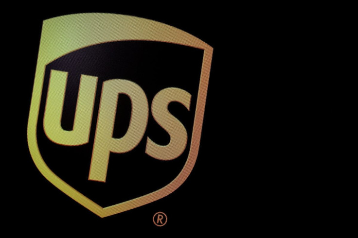 The company logo for United Parcel Service (UPS), is displayed on a screen at the New York Stock Exchange (NYSE) in New York, U.S., October 22, 2019.
