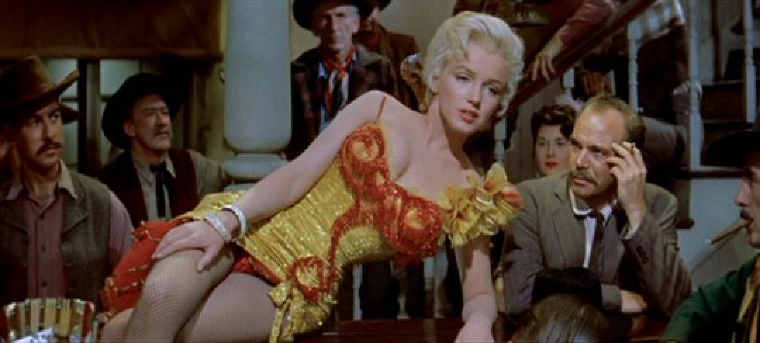 Marilyn Monroe wore this intricate saloon-girl gown in the 1954 film quotRiver of No Return.quot