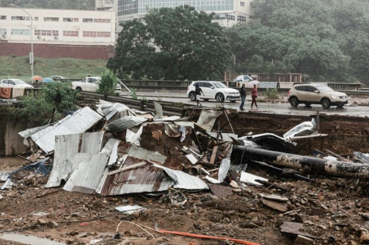 Thousands of people in shacks have lost their homes in the floods, while roads, water pipes and power lines have been wrecked