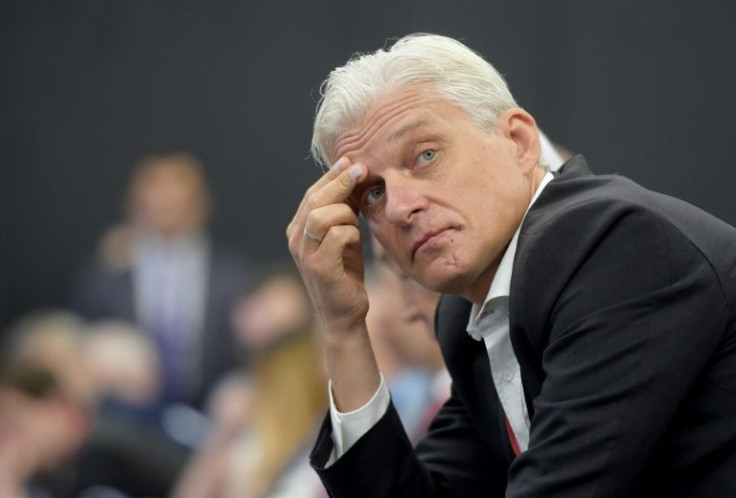 Tinkov attending an economic forum in Saint Petersburg in 2019