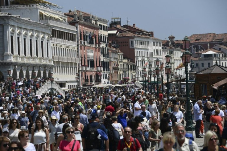 Tourists often thronged Venice before the pandemic, especially as big cruise ships paid visits to the city