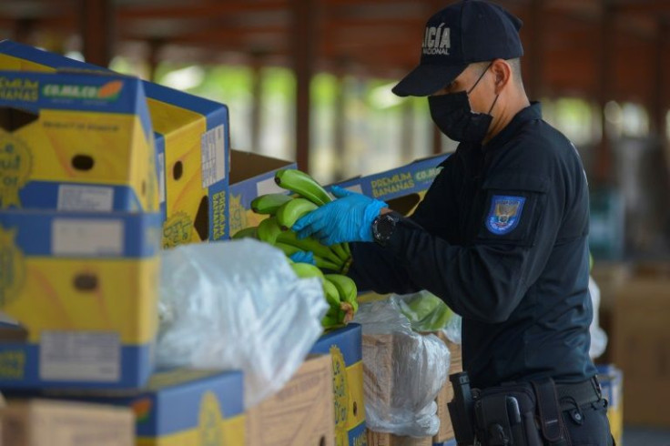 Drug traffickers often breach banana containers on the roadside or at the port of Guayaquil in order to transport cocaine