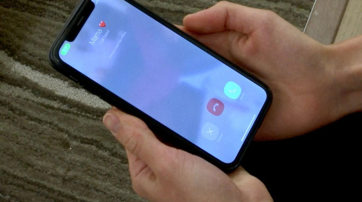 Antonina Skobina tries to call her mother who lives in Mariupol, Ukraine and whom she hasn't been able to reach since March 2, 2022, as Russia's invasion of Ukraine continues, in Brooklyn borough of New York City, U.S., in this screengrab obtained from a