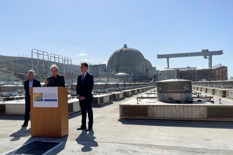 U.S. Energy Secretary Jennifer Granholm speaks at a news conference at the San Onofre Nuclear Generating Station near San Clemente, California, U.S., April 21, 2022. 