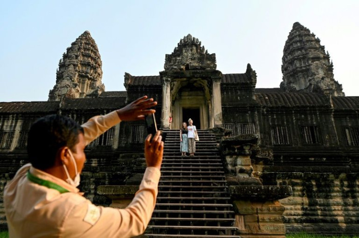 The Angkor Wat temple complex, recently revitalised after repair work, began welcoming visitors again last November