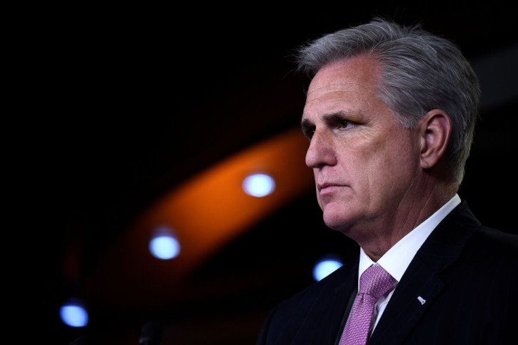 House Minority Leader Kevin McCarthy (R-CA) speaks to the media on Capitol Hill in Washington, D.C., U.S., May 2, 2019. 