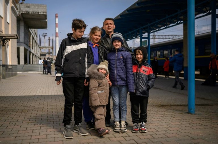 Yevgen and Tetiana and their children Ivan, Yulia, Anna, and Oleksandr made a miraculous 125-kilometre journey from Mariupol on foot