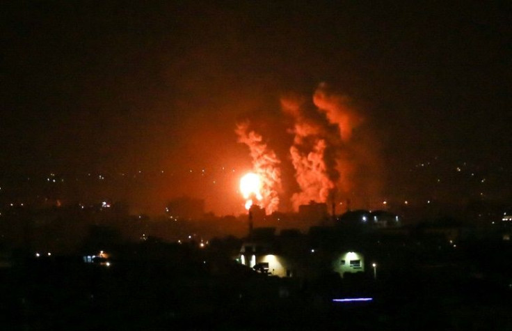 Israeli jets struck the Gaza Strip in the early hours of April 21, hours after militants in the Palestinian enclave fired a rocket into the Jewish state