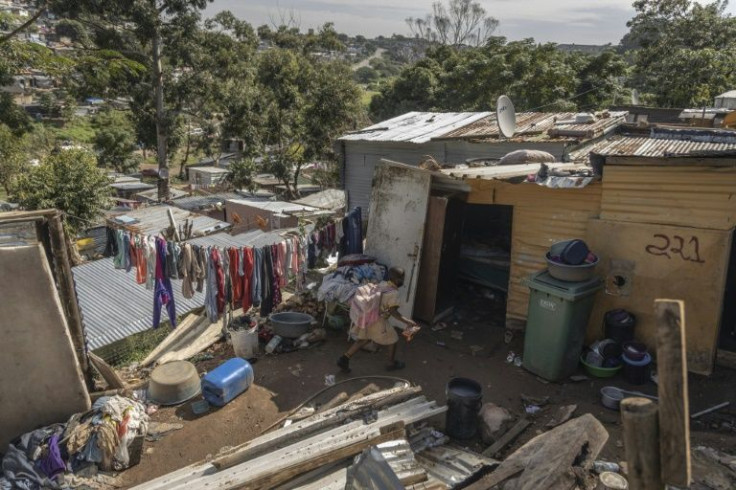 Nearly 13 percent of South Africa's 59 million people live in shacks