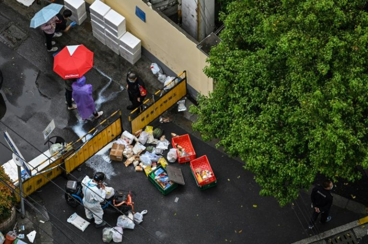 Shanghai residents have complained of a lack of access to food and essential services