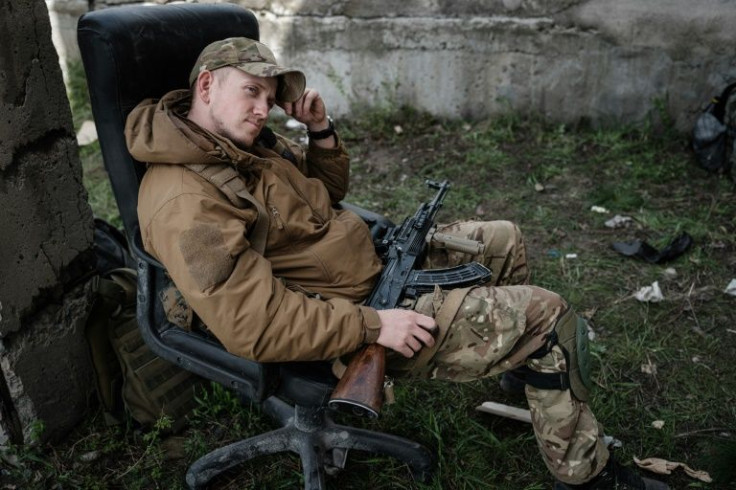 Along with water and Coke bottles, Kalashnikovs and cereal bars, three large Easter breads awaited the soldiers in Severodonetsk