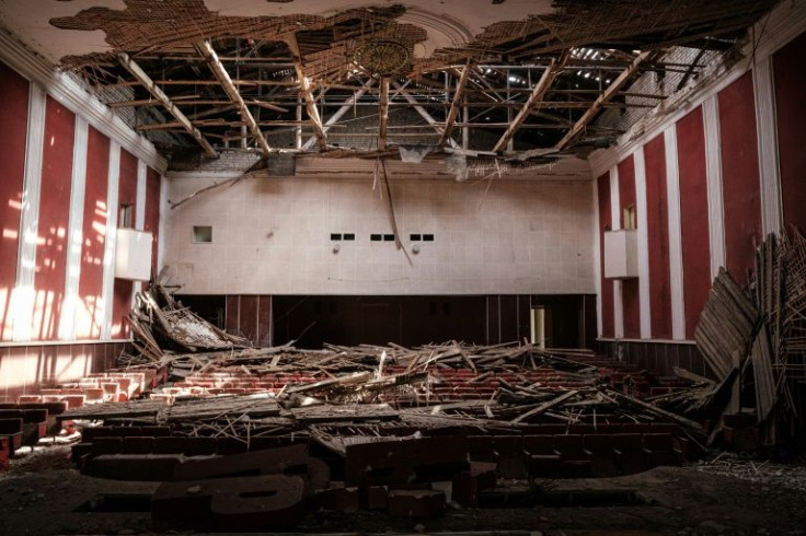The town's Culture Palace is in tatters