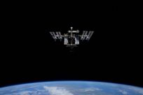 The International Space Station (ISS) is photographed by Expedition 66 crew member Roscosmos cosmonaut Pyotr Dubrov from the Soyuz MS-19 spacecraft, in this image released April 20, 2022. Pyotr Dubrov/Roscosmos/Handout via REUTERS 