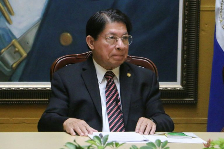 Nicaragua's Foreing Minister Denis Moncada is seen in Managua in 2019