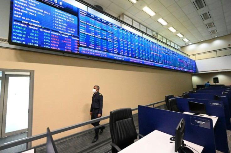 Equities on crisis-hit Sri Lanka's stock exchange have shed nearly 40 percent of their value since January