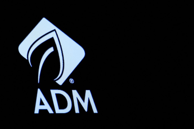 The Archer Daniels Midland Co. (ADM) logo is displayed on a screen on the floor of the New York Stock Exchange (NYSE) in New York, U.S., May 3, 2018. 