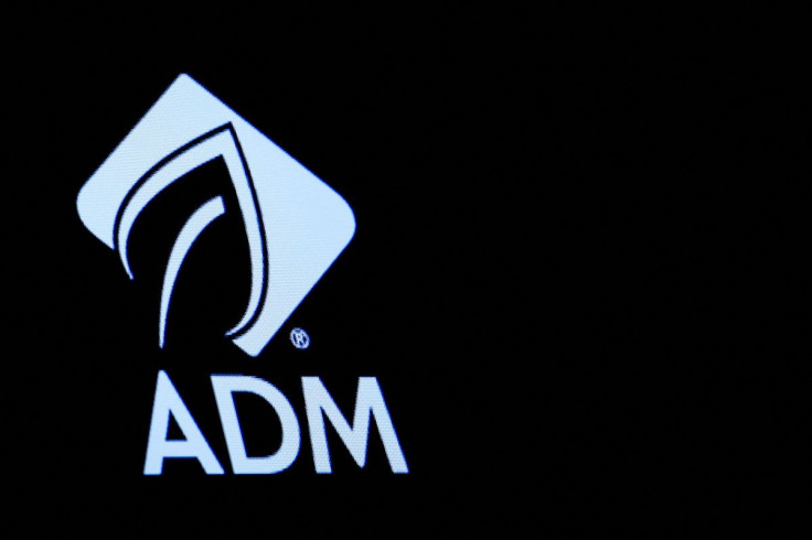 The Archer Daniels Midland Co. (ADM) logo is displayed on a screen on the floor of the New York Stock Exchange (NYSE) in New York, U.S., May 3, 2018.