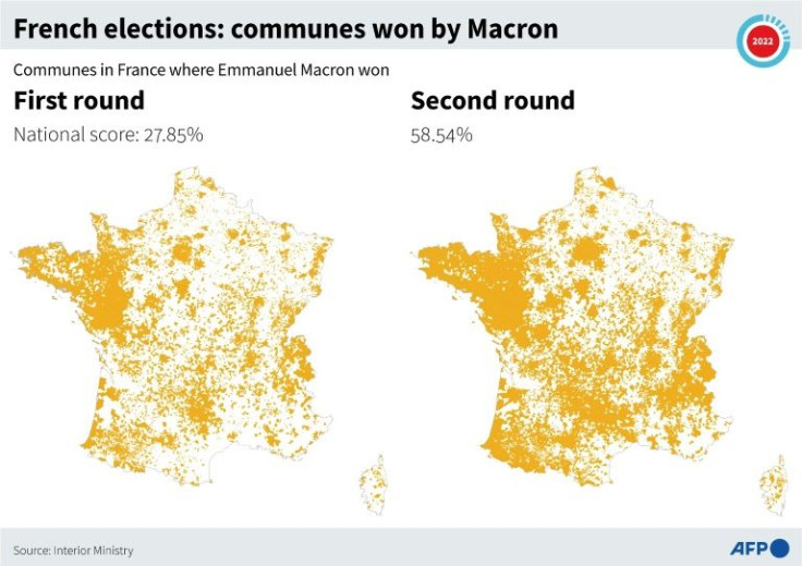 French elections: communes won by Macron