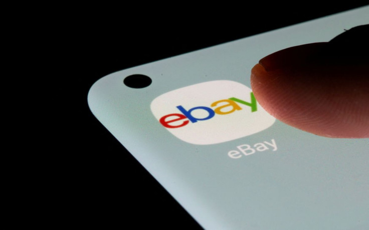The eBay app is seen on a smartphone in this illustration taken, July 13, 2021. 