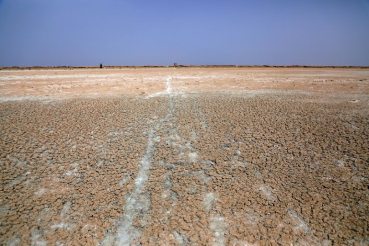 The dried-up bed of Sawa Lake