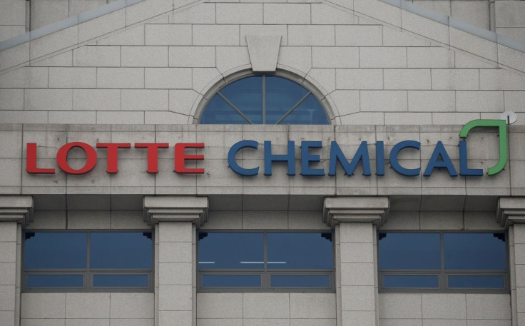 The logo of Lotte Chemical is seen at its building in Seoul, South Korea, June 7, 2016. 