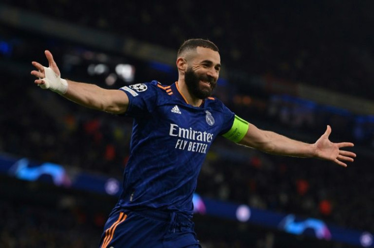 Karim Benzema scored twice to keep Real Madrid in the tie