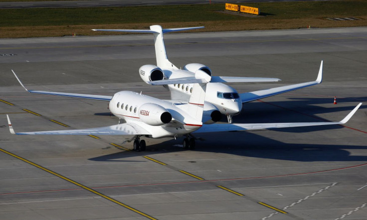 Two Gulfstream GVI G650 GLF6 business aircrafts are parked at the airport in Zurich, Switzerland January 20, 2020.