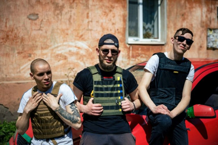 Alexei, Nazar and Oleg deliver food to people in Kharkiv, less than five kilometres from the frontline