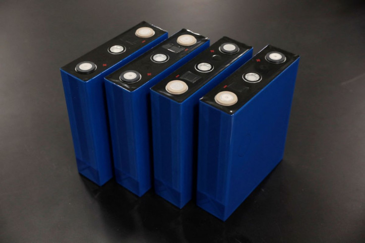 Aries lithium iron phosphate cells are seen at Our Next Energy headquarters in Novi, Michigan, U.S., April 25, 2022.