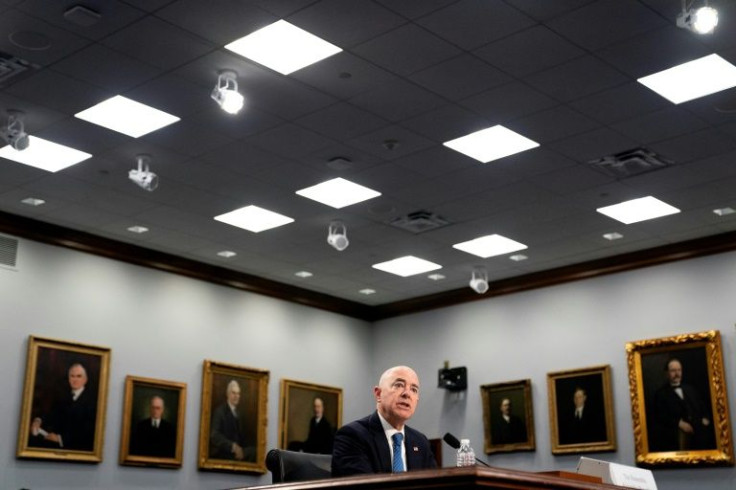 Department of Homeland Security Secretary Alejandro Mayorkas testifies before the House Appropriations Subcommittee on Homeland Security on Capitol Hill on April 27, 2022