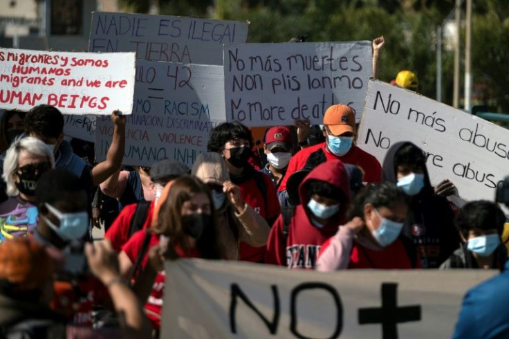 Migrants in Mexico along the United States border protest Title 42, a US policy that allows rapid expulsion of undocumented migrants during the Covid crisis, but which is scheduled to end on May 23, 2022